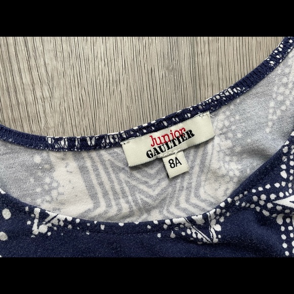 Junior Gaultier Flutter Sleeve Dress Sz 8 Yrs EUC - Picture 2 of 7